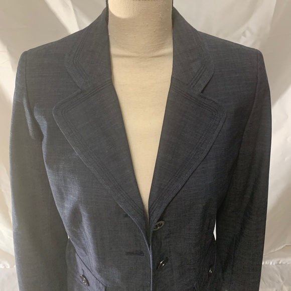 LOFT DENIM LIKE BLAZER SIZE 4 - Picture 3 of 14
